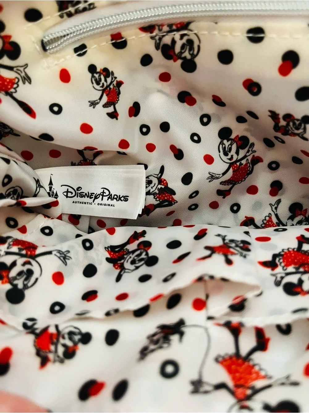 'Mickey Mouse Fabulous' Black & Red Polka Dot Tote Bag